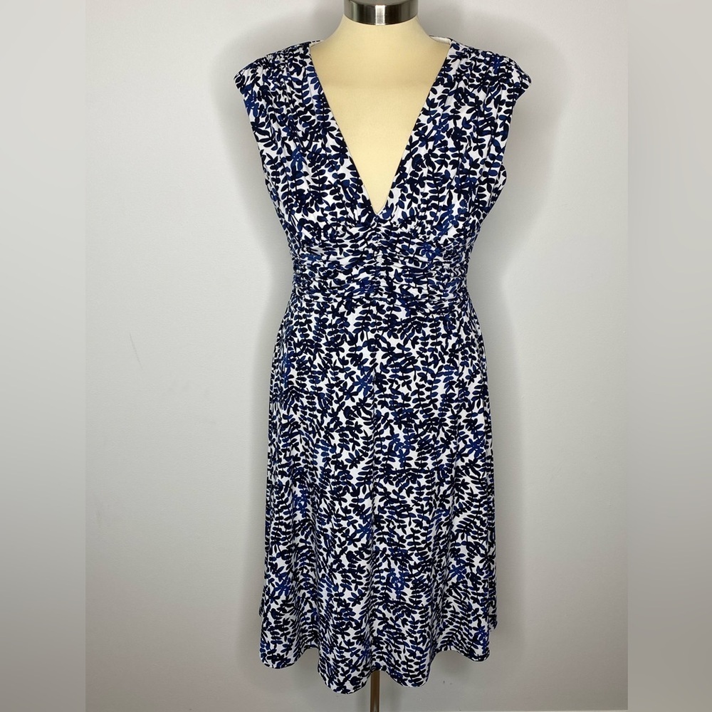 Jones Wear Vintage Blue Floral Dress